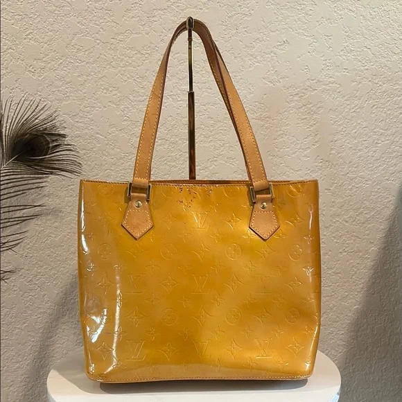 Louis Vuitton Mustard Patent Leather Tote - Picture 2 of 14